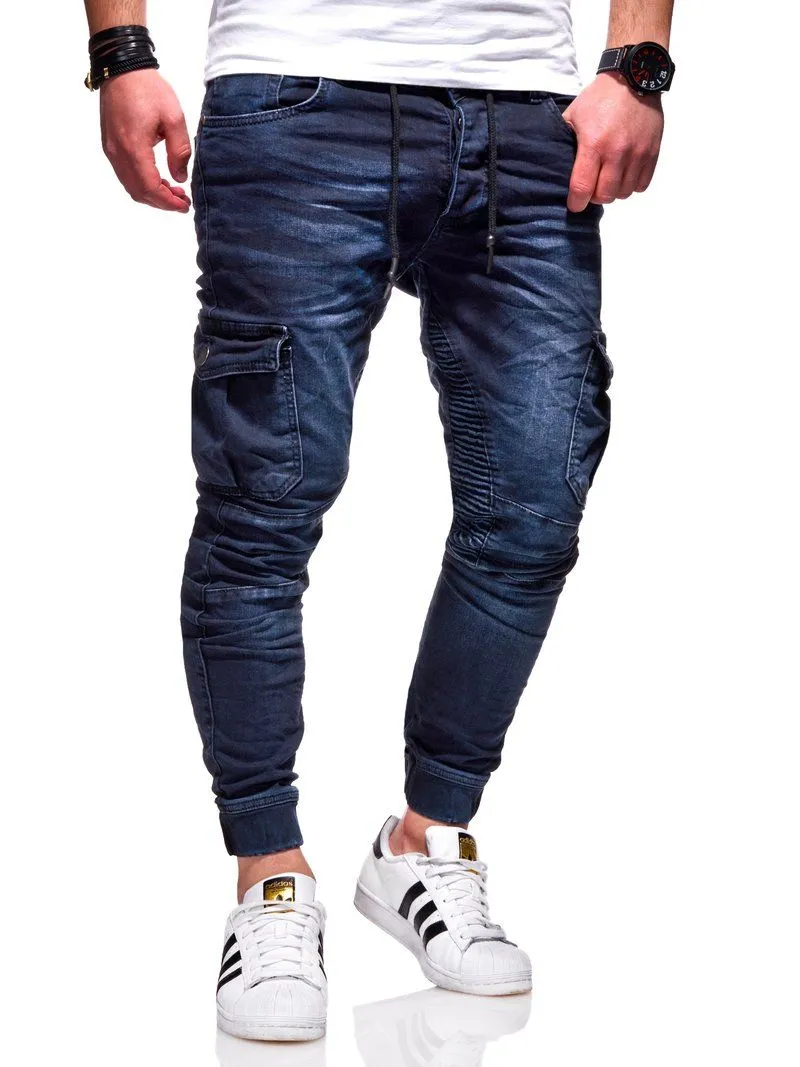 Jogger-Jeans Biker Schwarz 3207