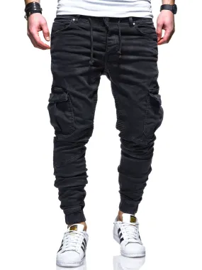 Jogger-Jeans Biker Schwarz 3207