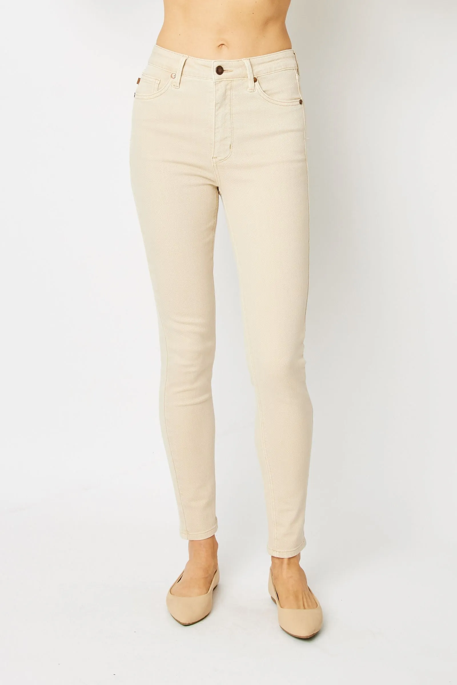 Judy Blue High Waist Jeans- Bone