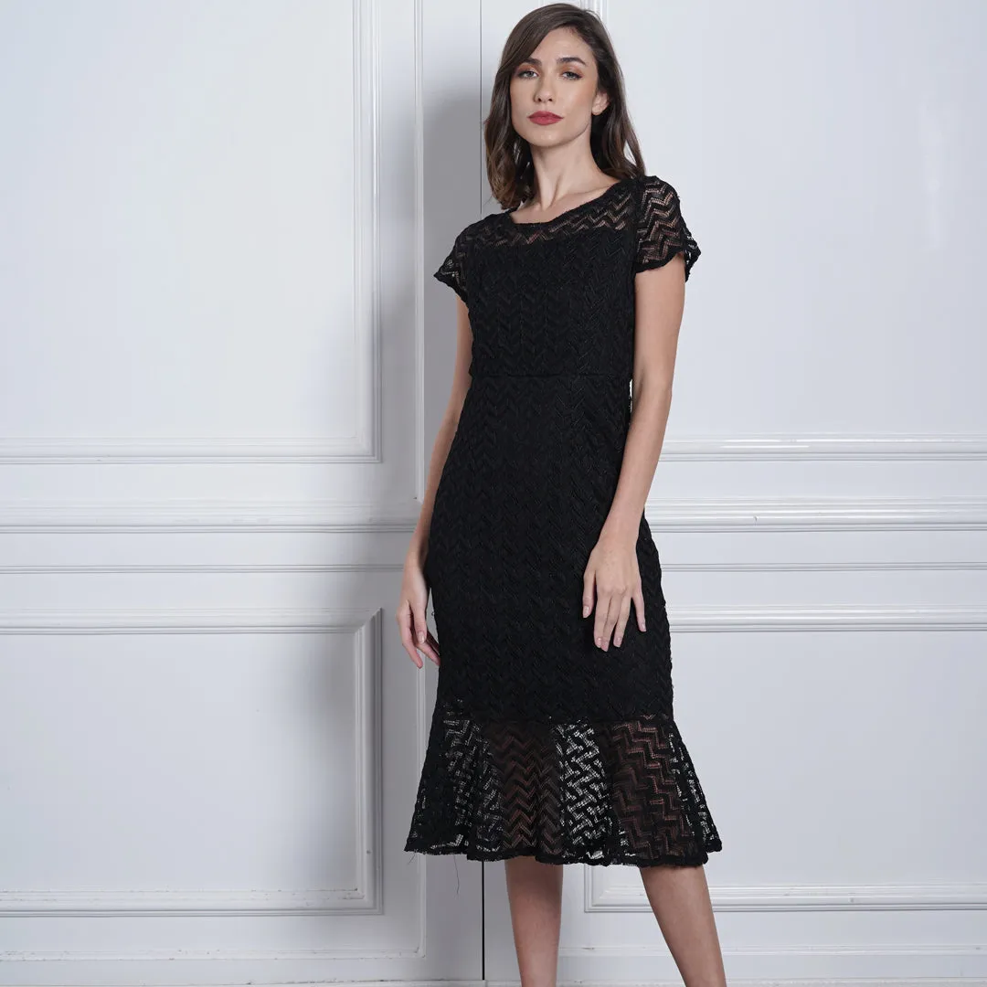 Karishma Lace Midi Dress