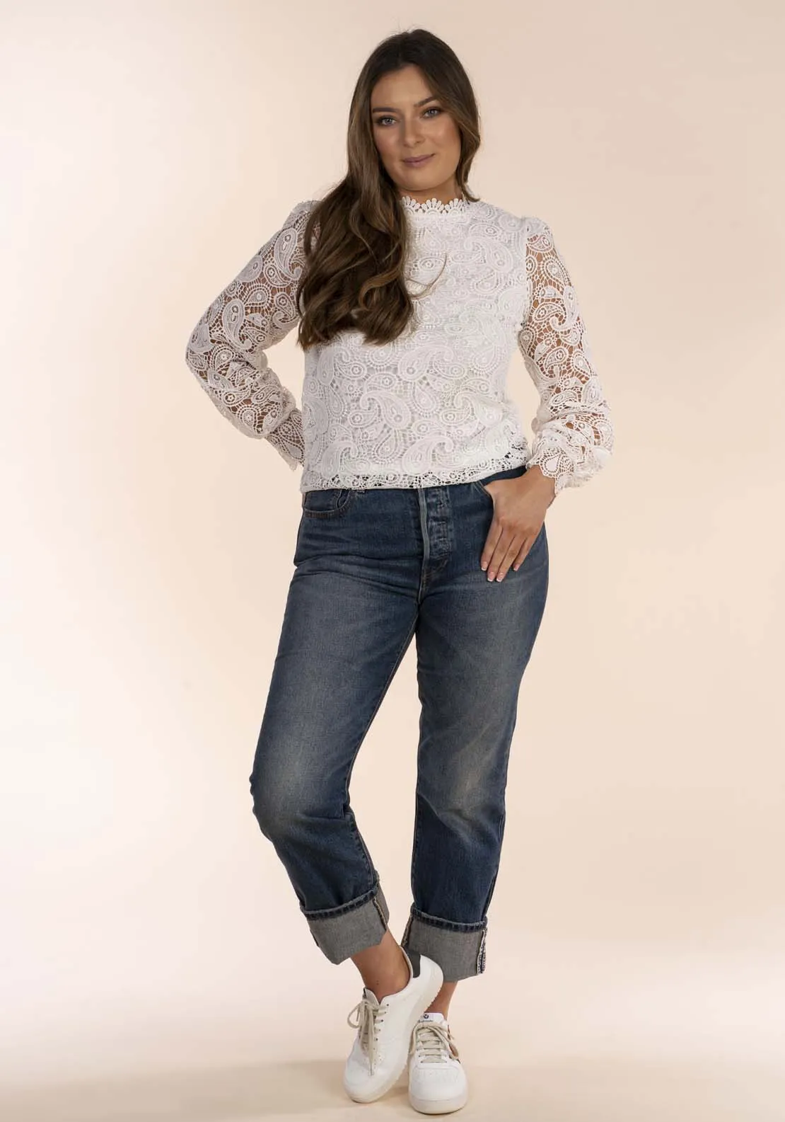 Lace Blouse - White