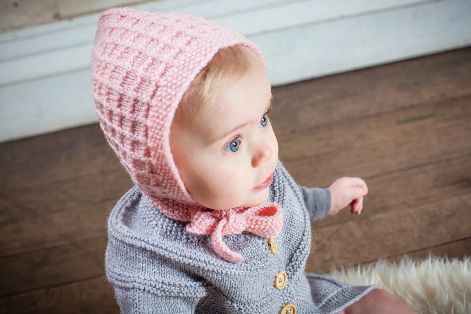 Lace Bonnet, Pink