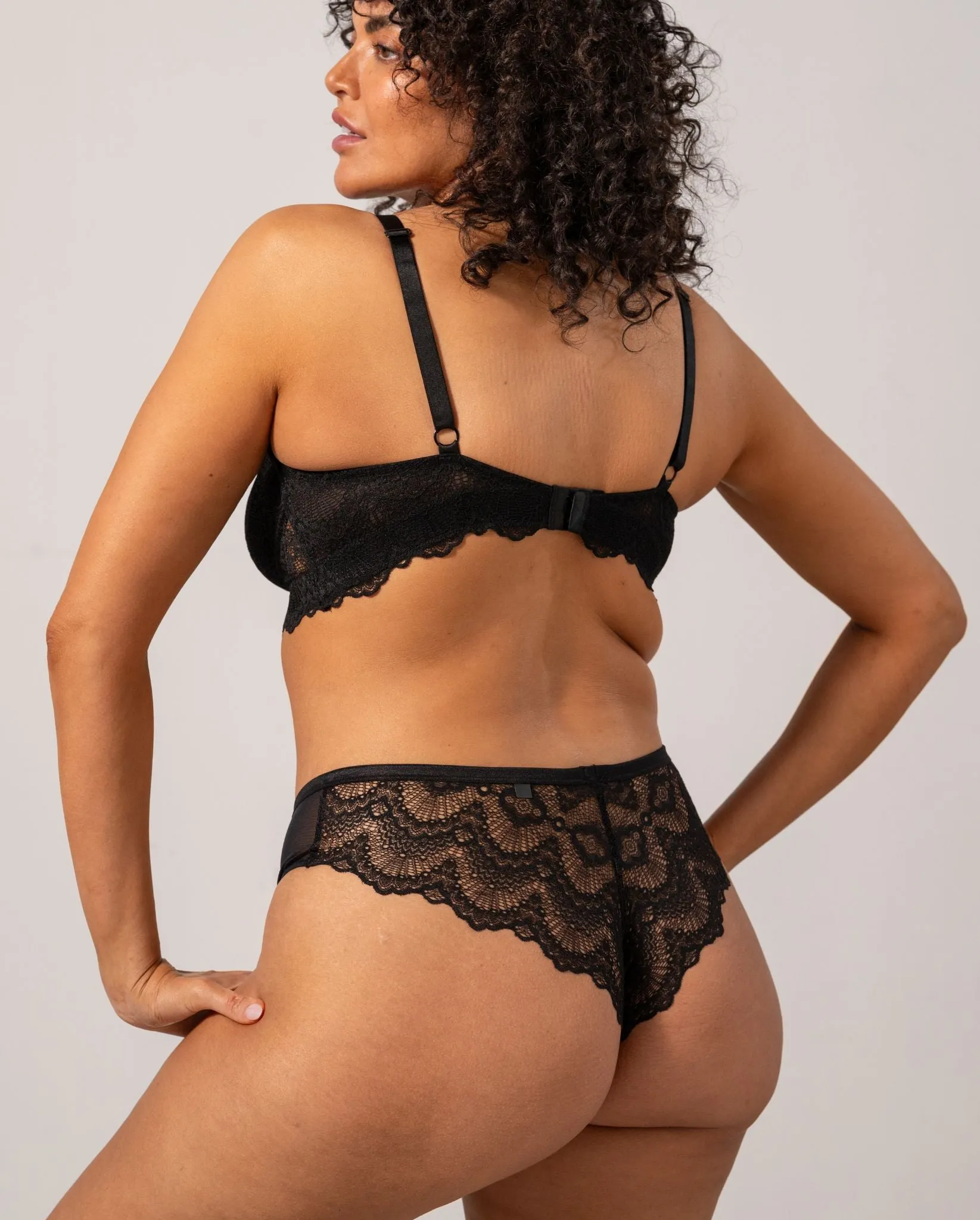 Lace Cheeky Black