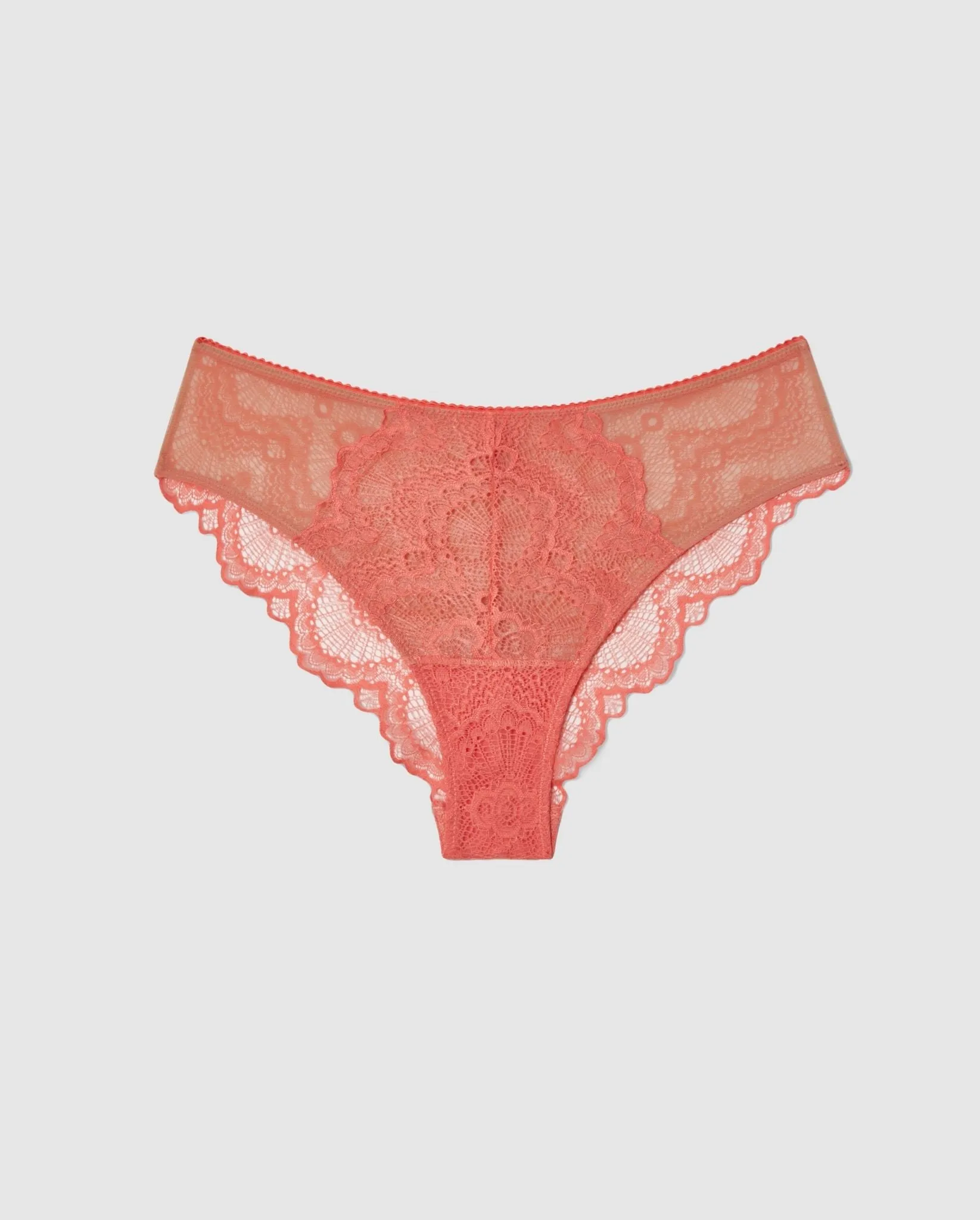 Lace Cheeky Coral/Sand