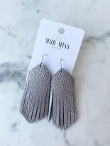 Leather Boho Fringe Earring