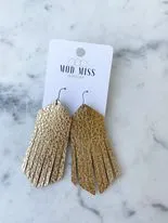 Leather Boho Fringe Earring