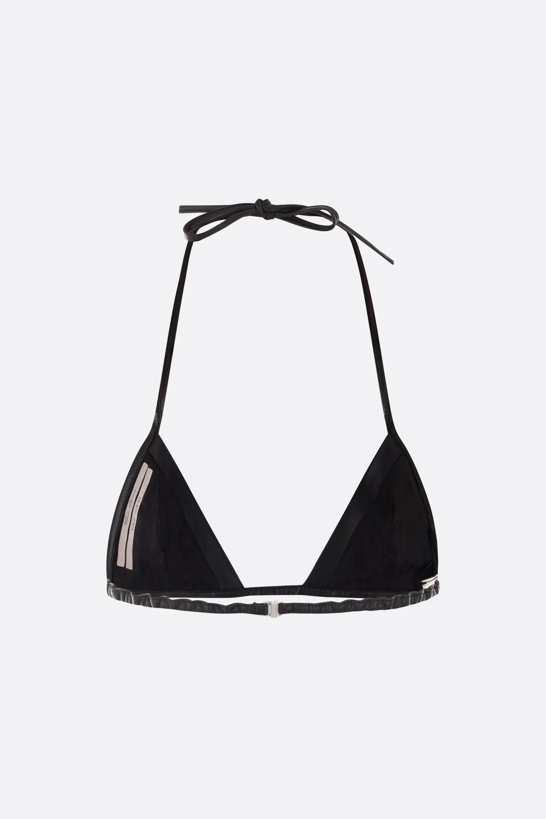 leather bralette top