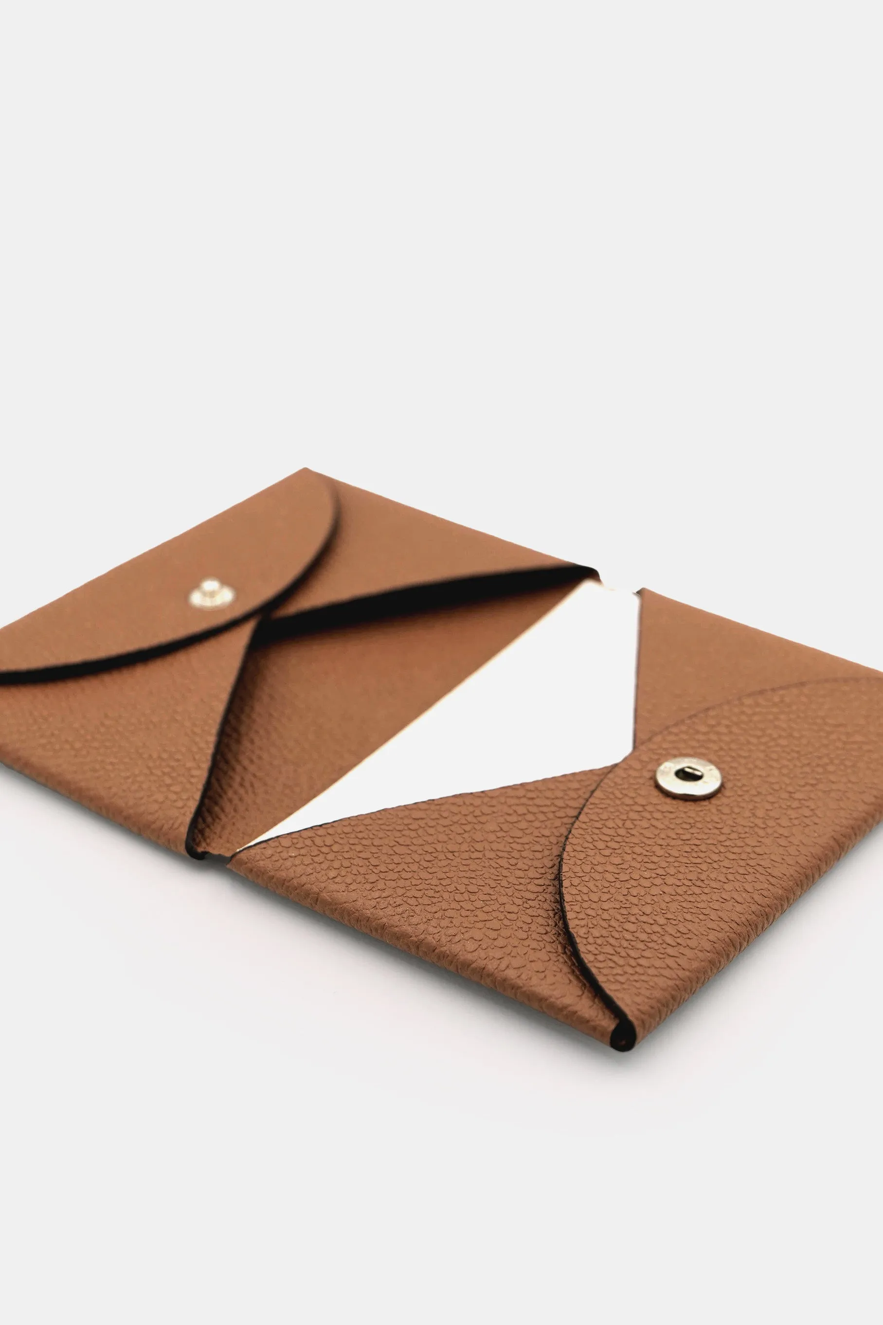 Leather Card Holder, Carmel