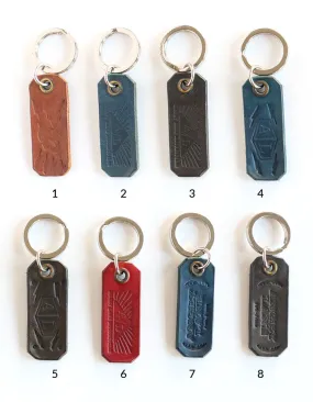 Leather keychain