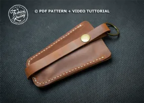 LEATHER PATTERN | Leather Keychain, PDF Download, Video Tutorial, DIY