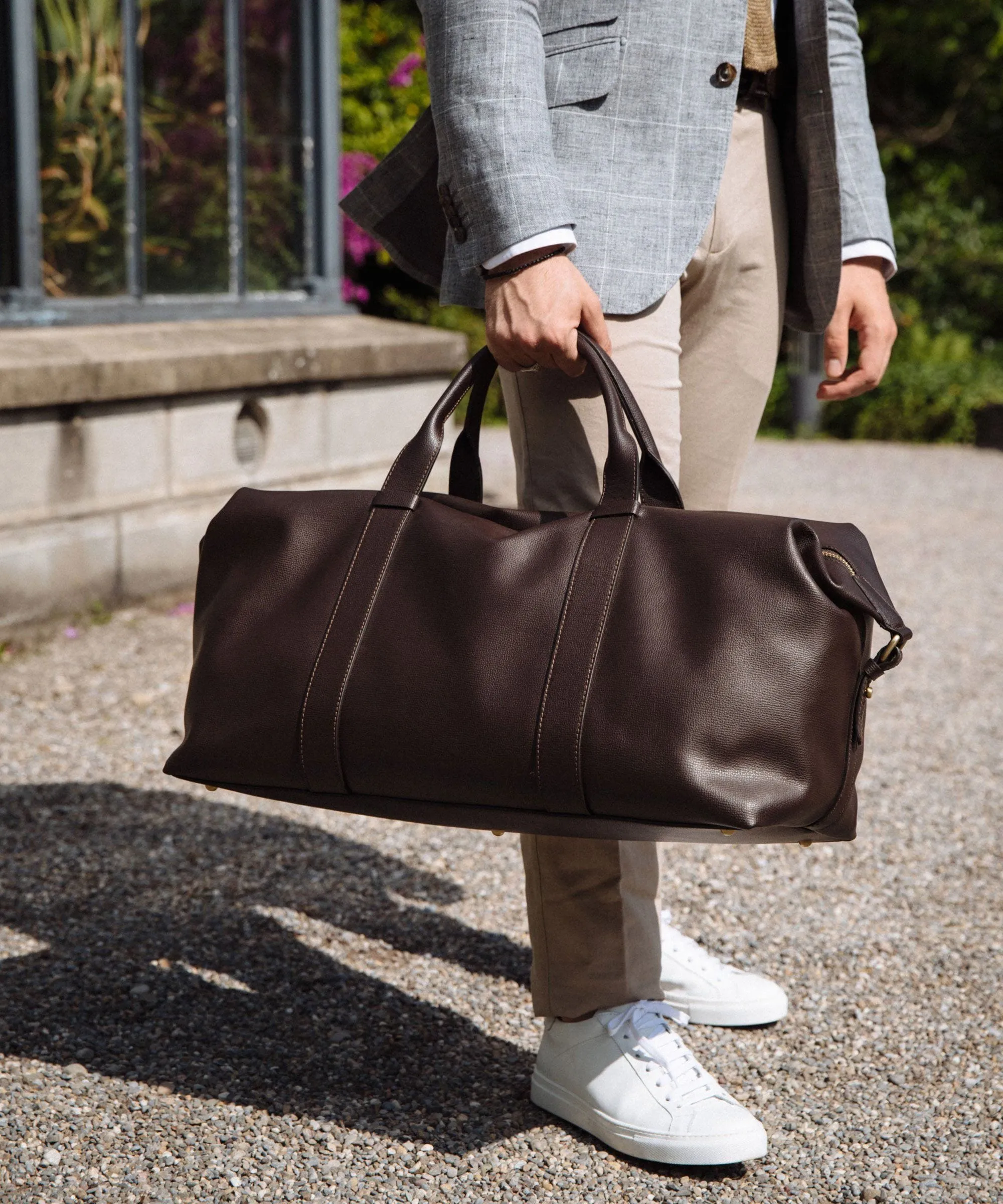 Leather Weekender