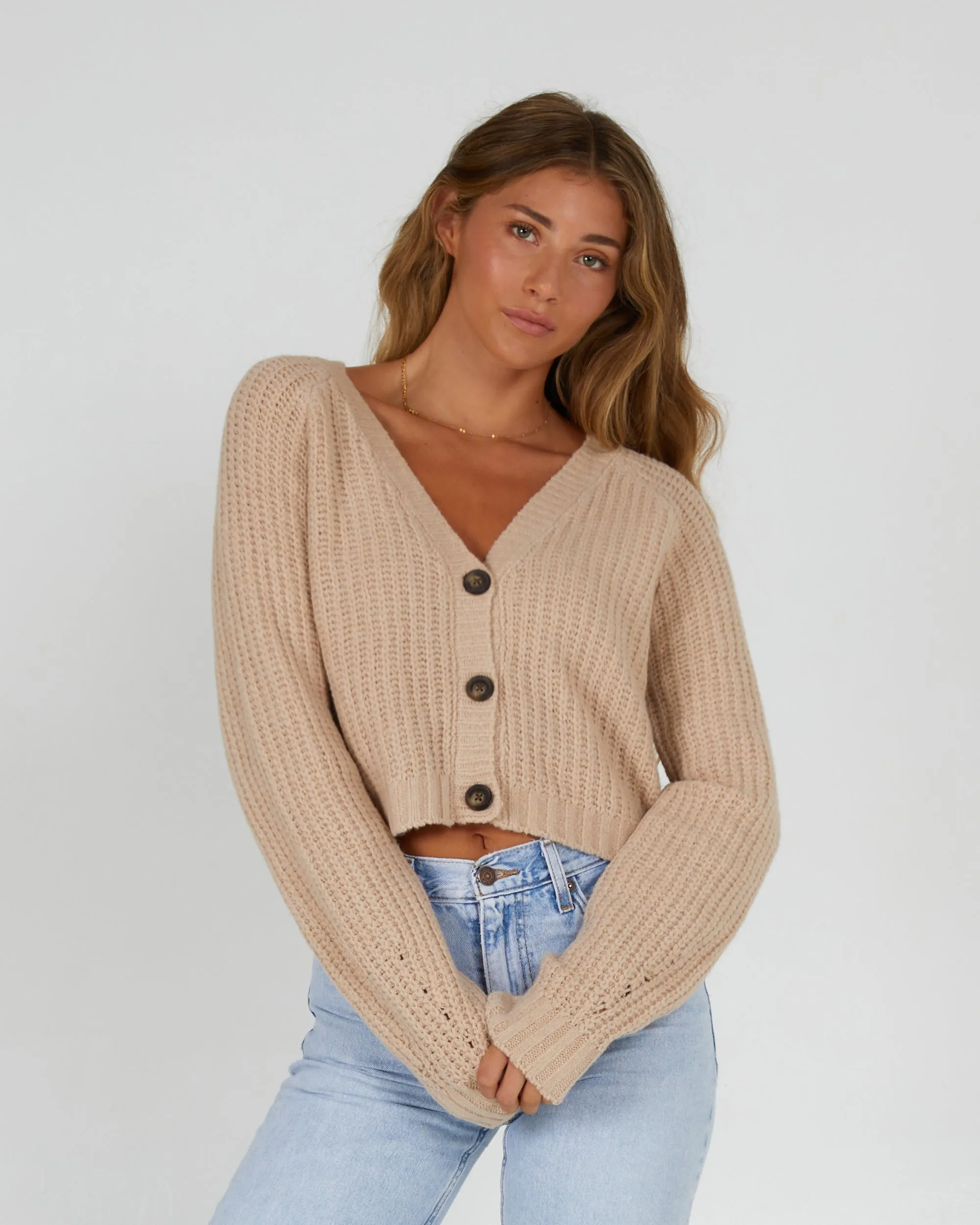 Lighthouse Oatmeal Cardigan