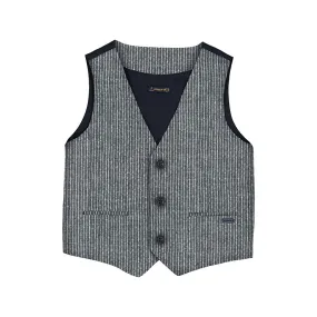 Mayoral Mini Navy Stripe Tailored Vest_3349-44