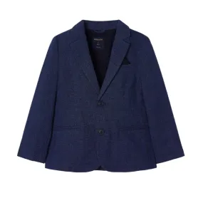 Mayoral Mini Navy Tailored Linen Jacket_3452-42