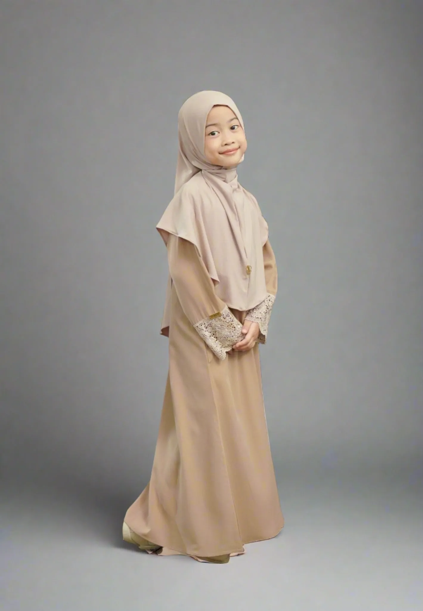 Meena Lace Abaya Anak