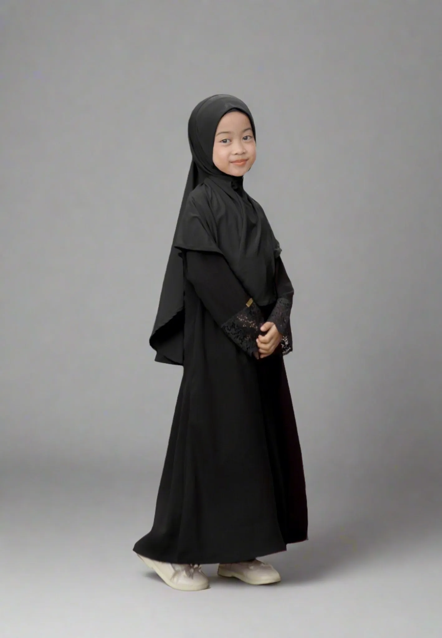 Meena Lace Abaya Anak