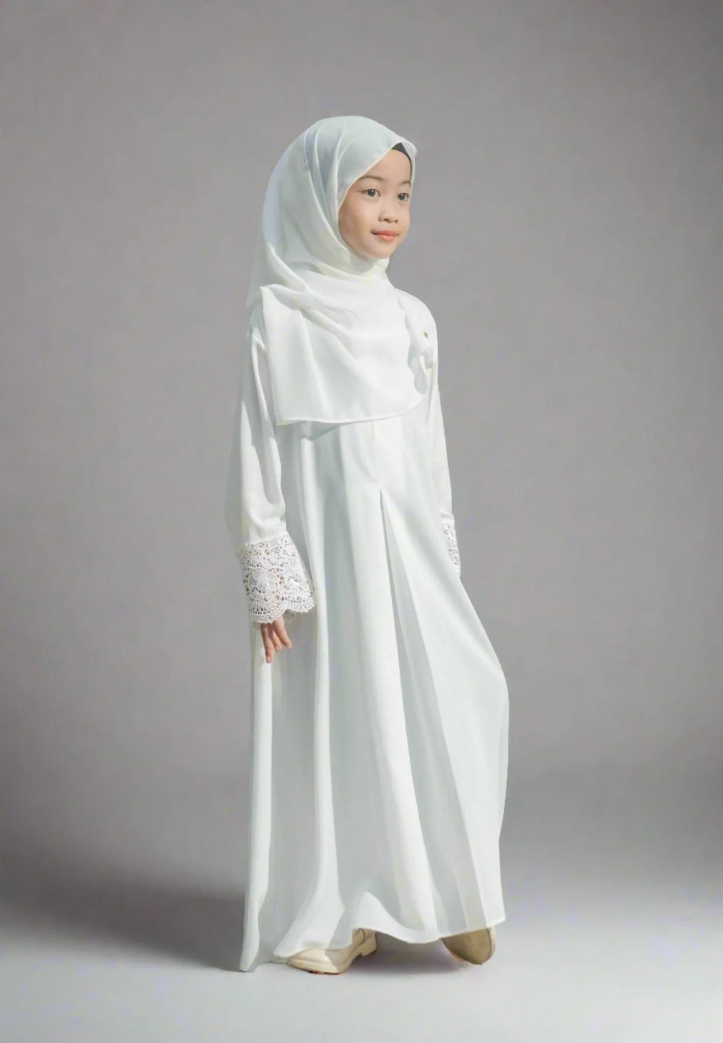 Meena Lace Abaya Anak