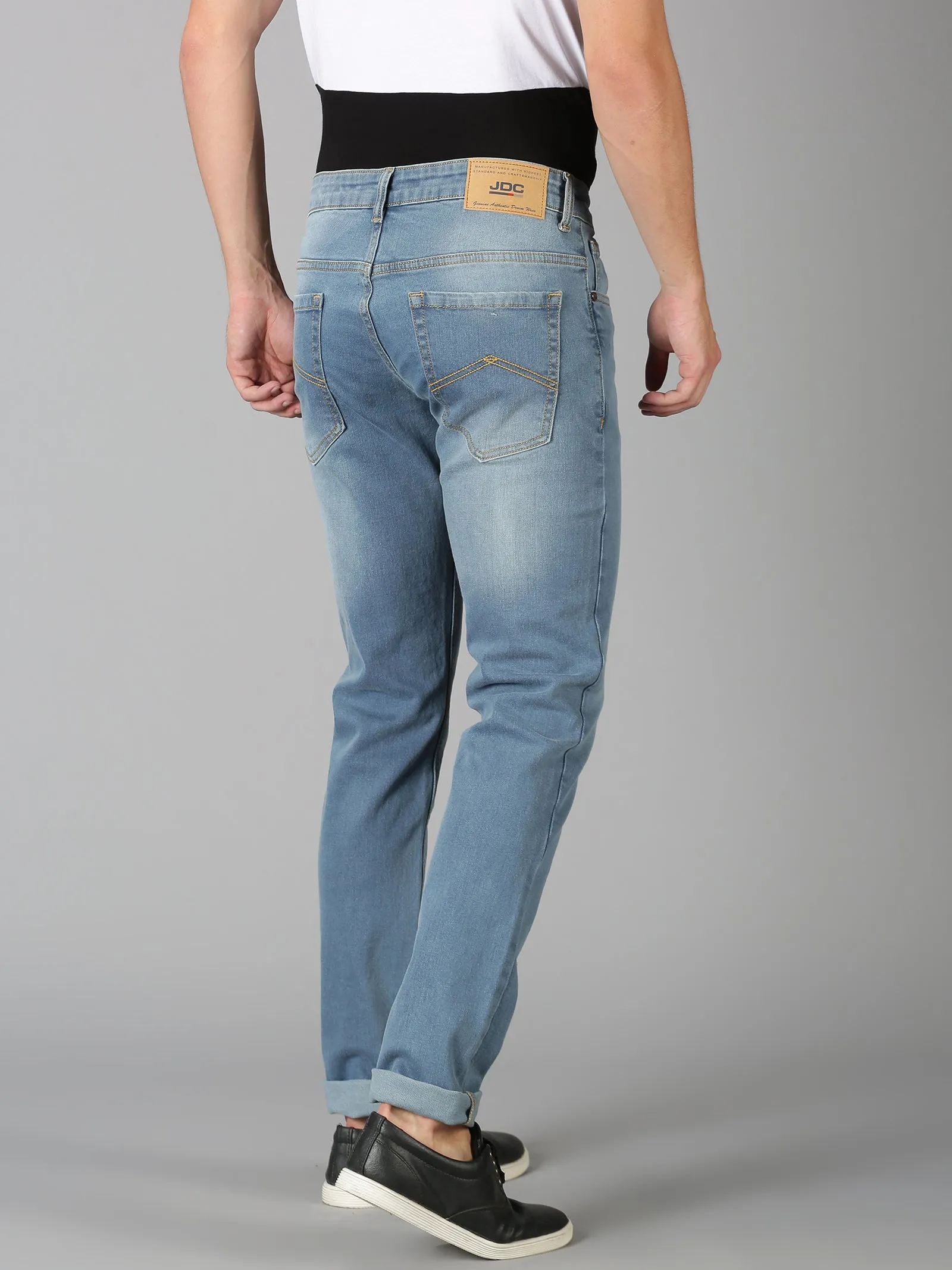 MEN'S BLUE WASHED SLIM FIT JEANS