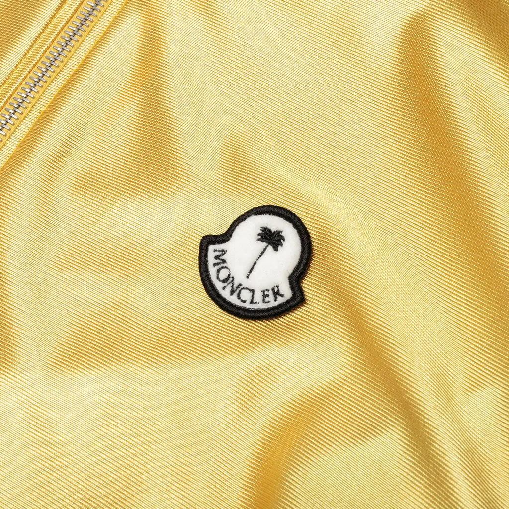 Moncler Genius x Palm Angels Shiny Zip-Up Sweatshirt - Yellow