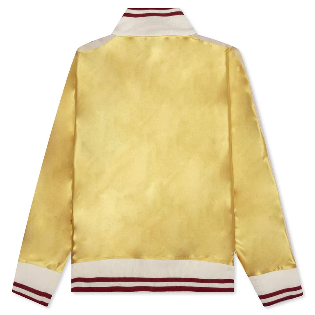 Moncler Genius x Palm Angels Shiny Zip-Up Sweatshirt - Yellow