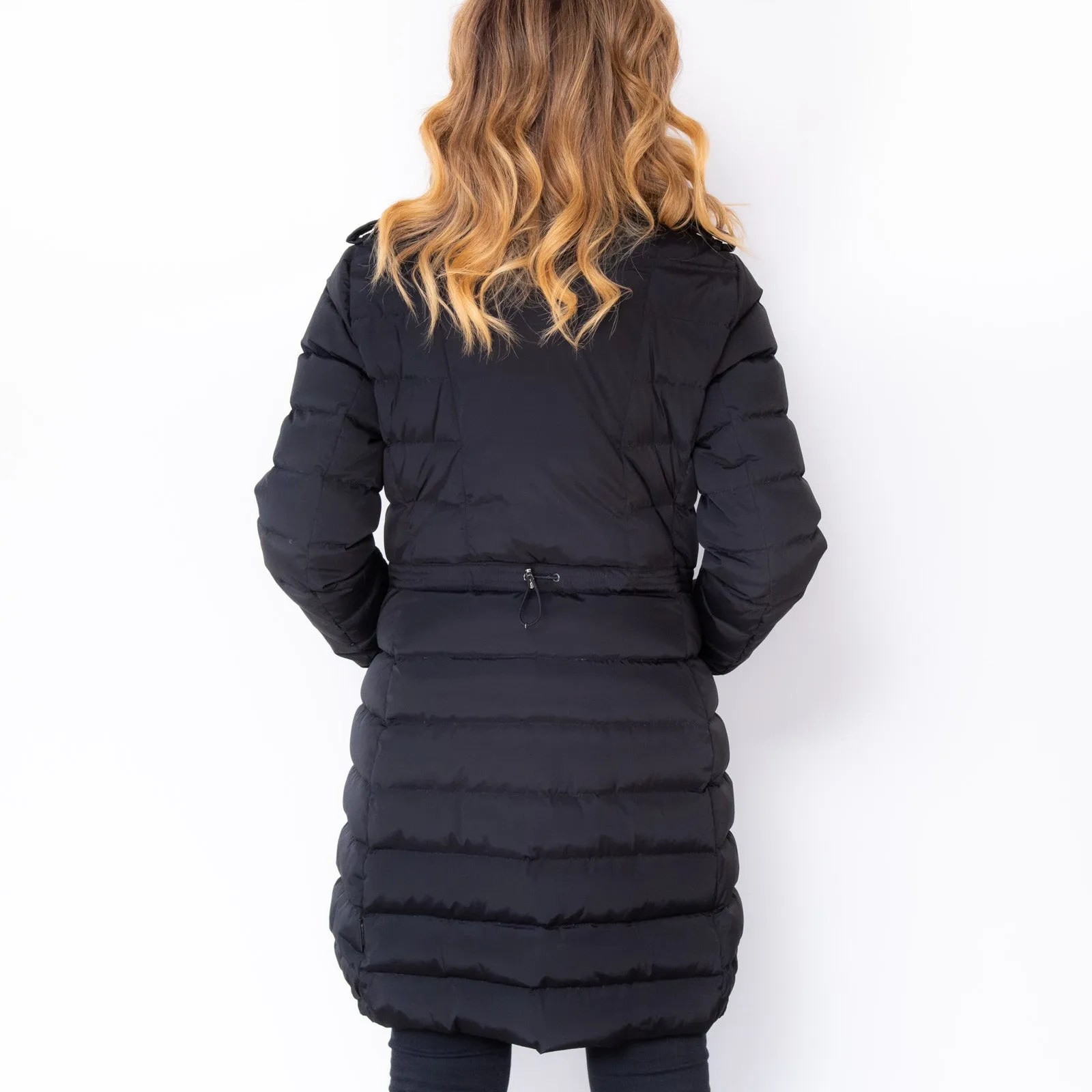 Moncler Padded Black Coat Size 3