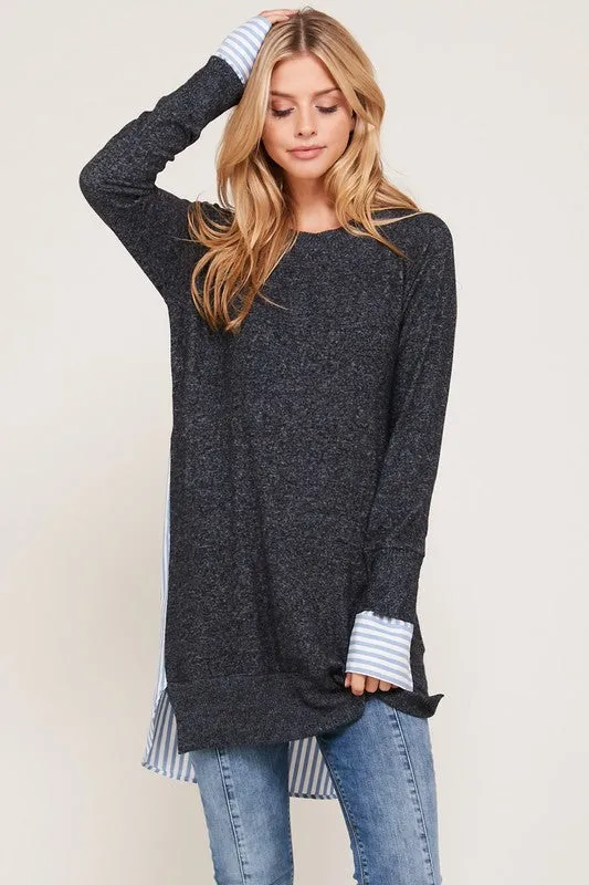 Office Wear Tunic Sweater