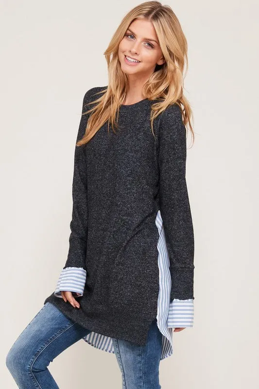 Office Wear Tunic Sweater