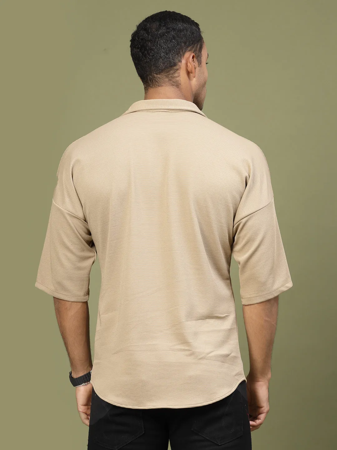 Oversized Utility Polyester Shirt