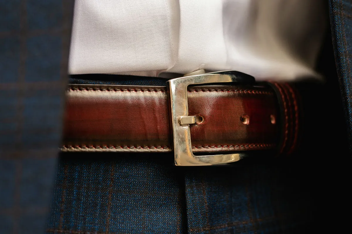 Oxblood Leather Belt