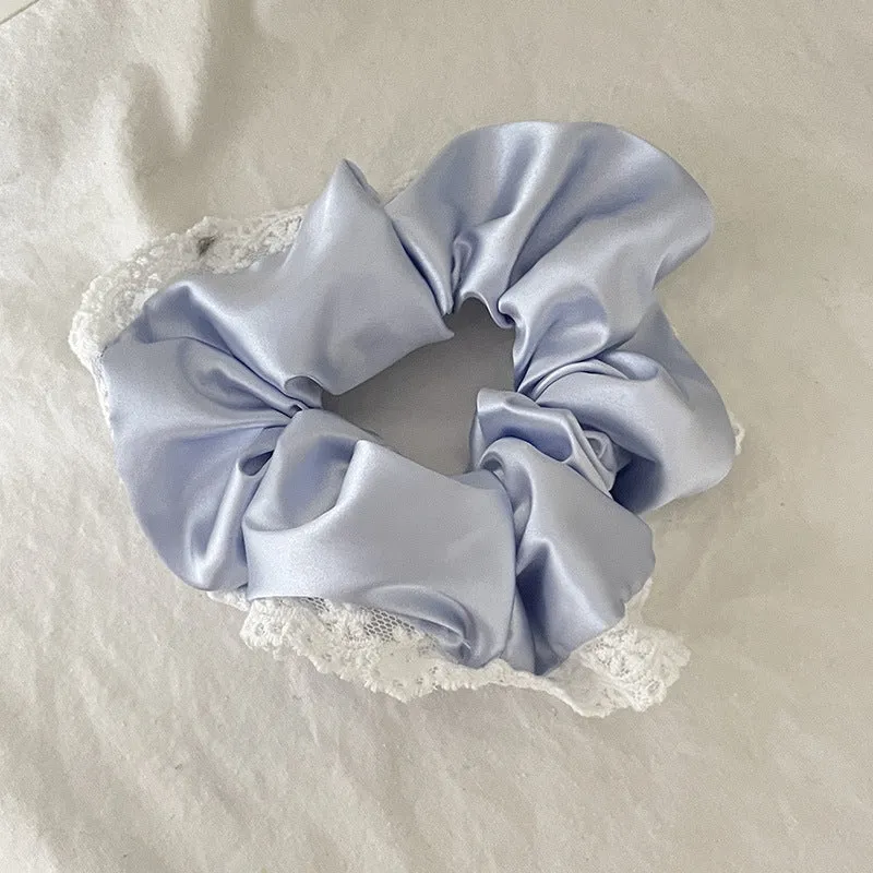 Pastel Lace Scrunchies