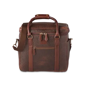 Pebbled Leather Cooler :: Brown