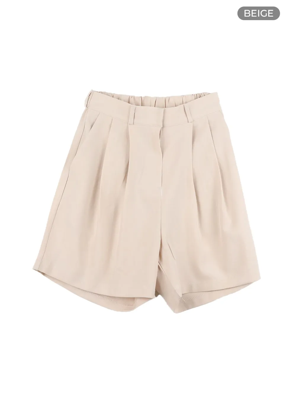 Pintuck Tailored Shorts CA409