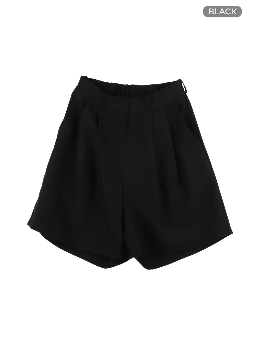 Pintuck Tailored Shorts CA409