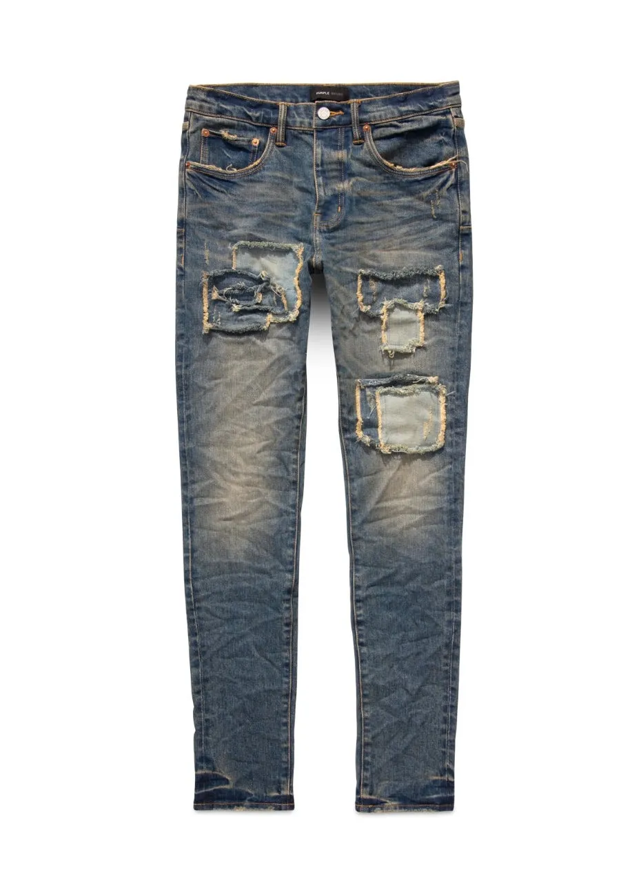 Purple Brand Square Patch Repair Jeans