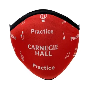 "Practice, Practice, Practice" Musical Notes Polyester Face Mask