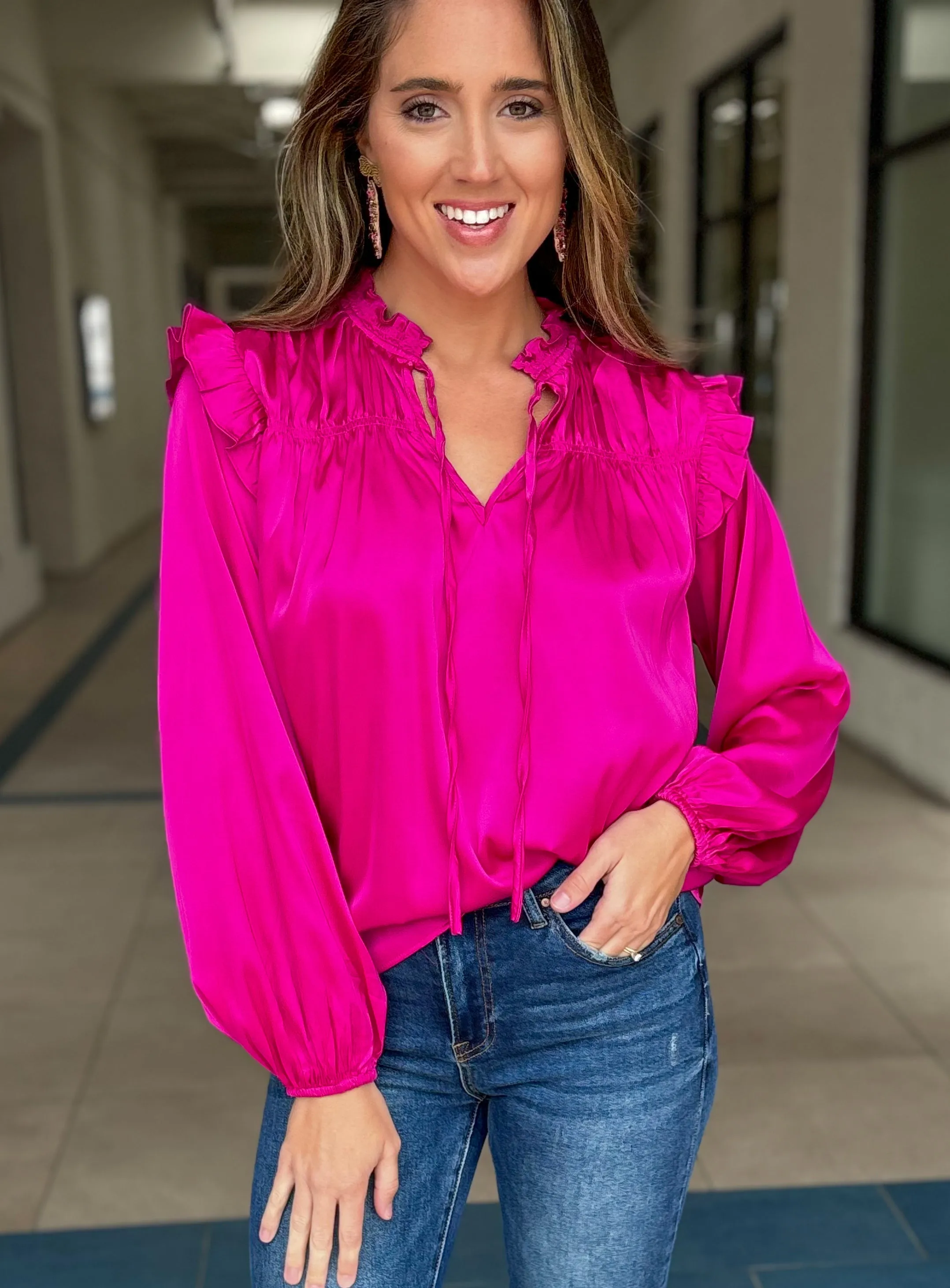 Raychel Satin Blouse