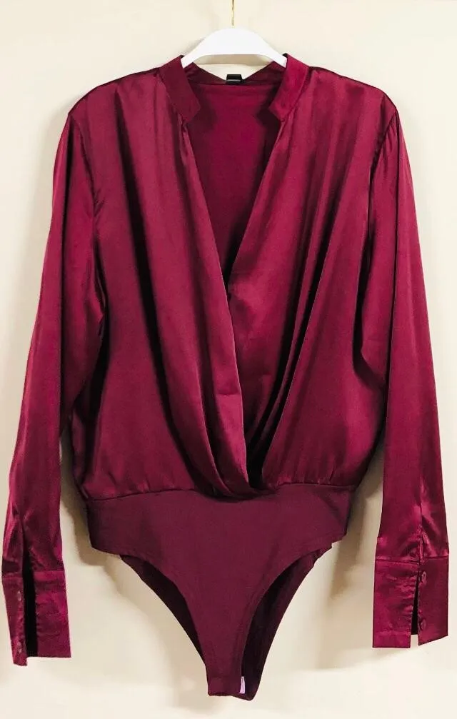 Ruby Satin Bodysuit