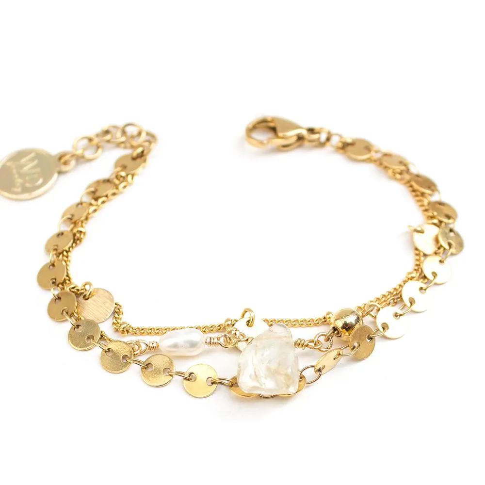 Satin Bracelet in Gold