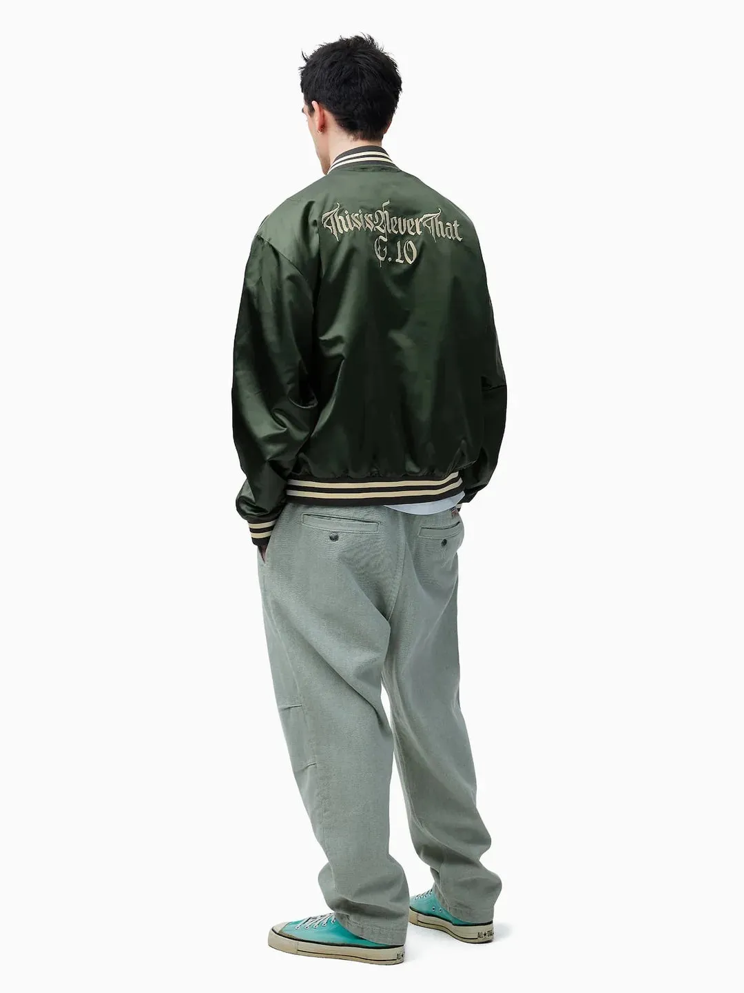 Satin Jacket - Olive