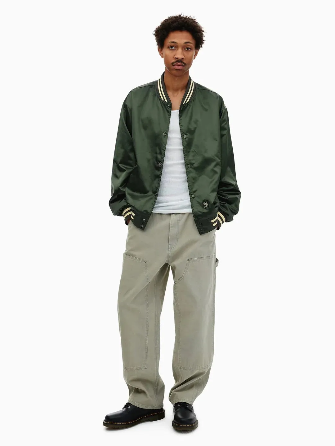 Satin Jacket - Olive