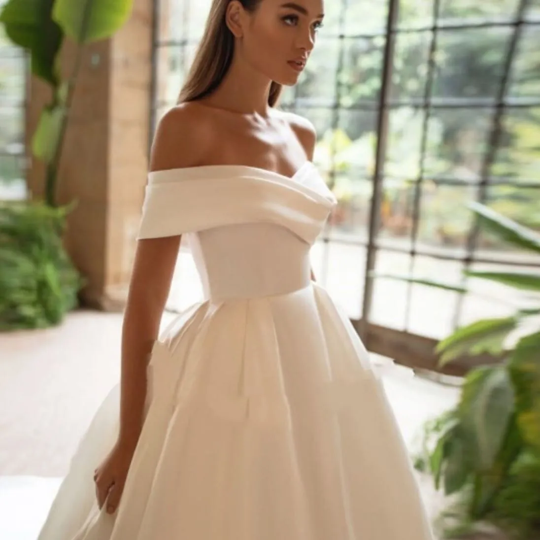 Satin Splendor  Wedding Dress