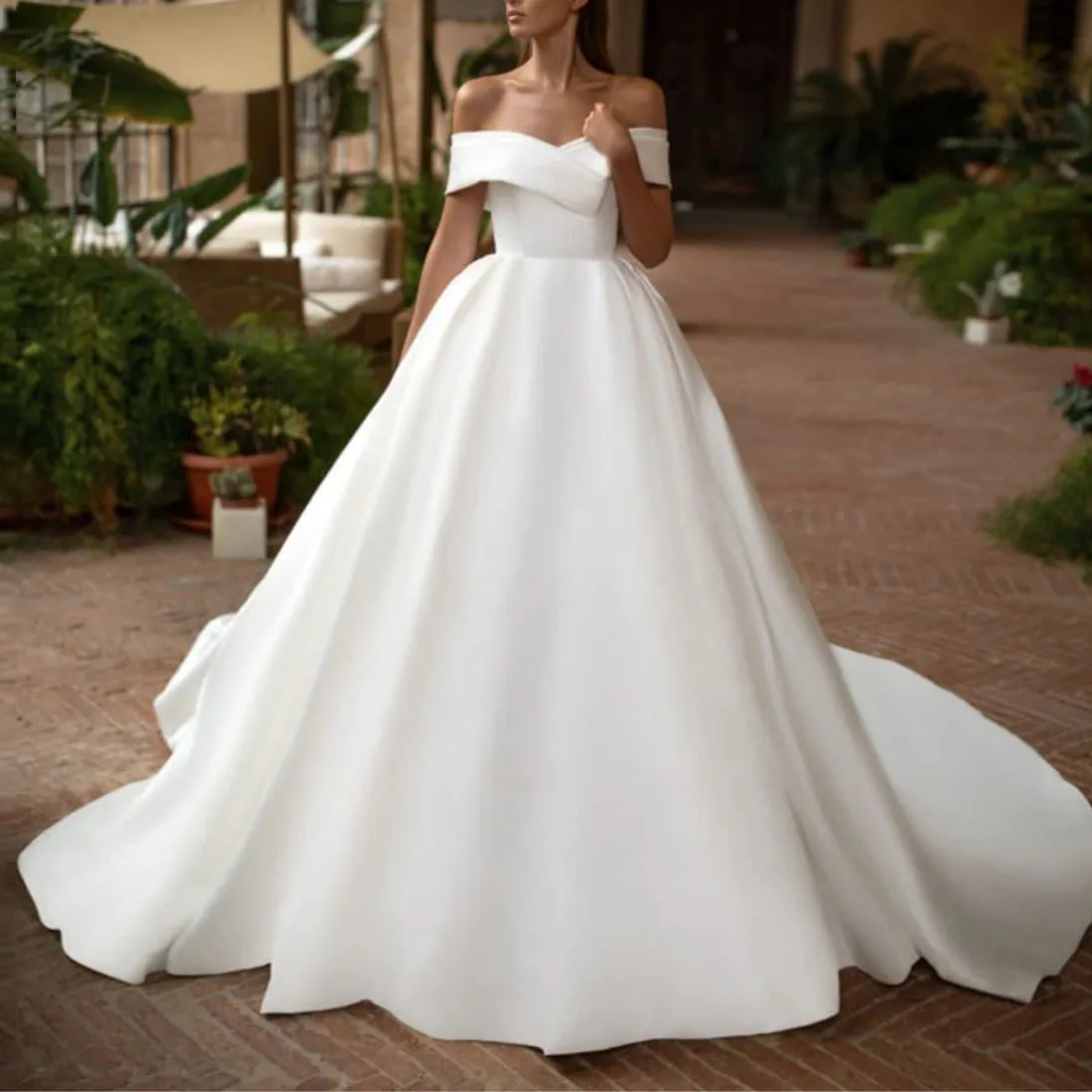 Satin Splendor  Wedding Dress