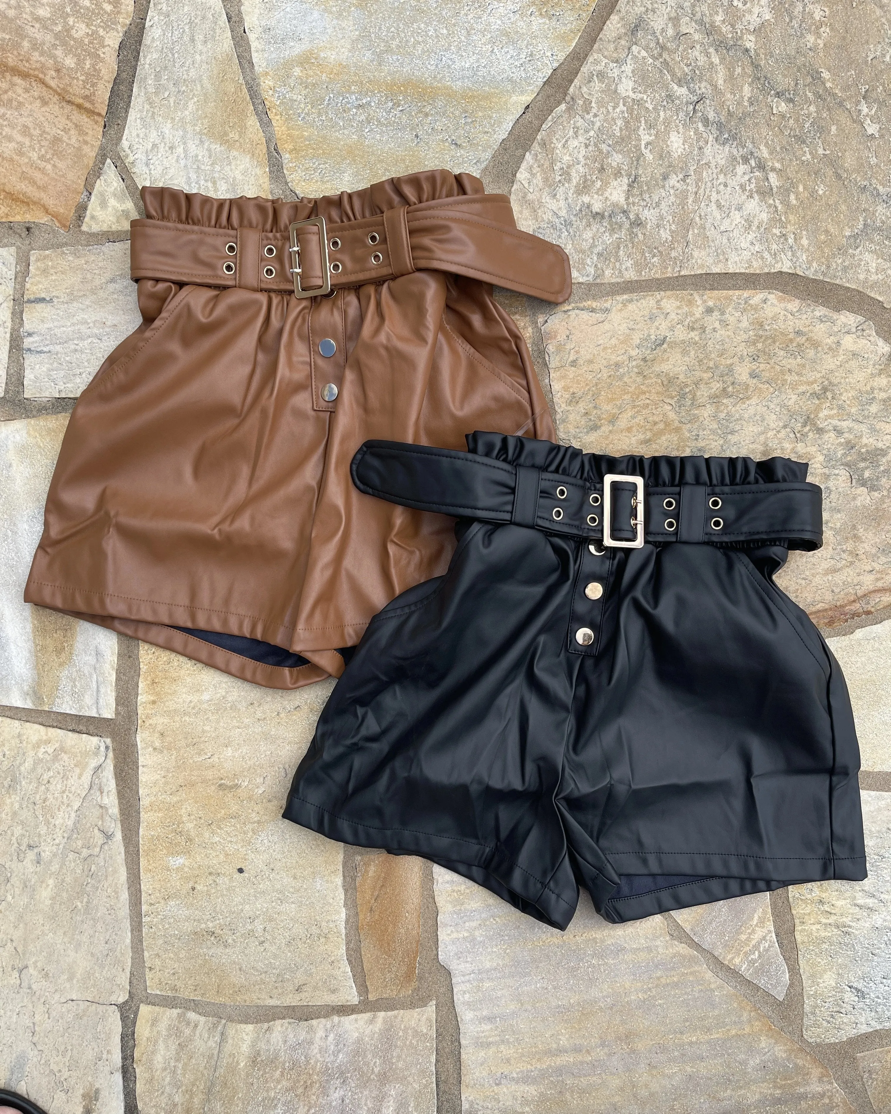 Shannon Faux Leather Shorts