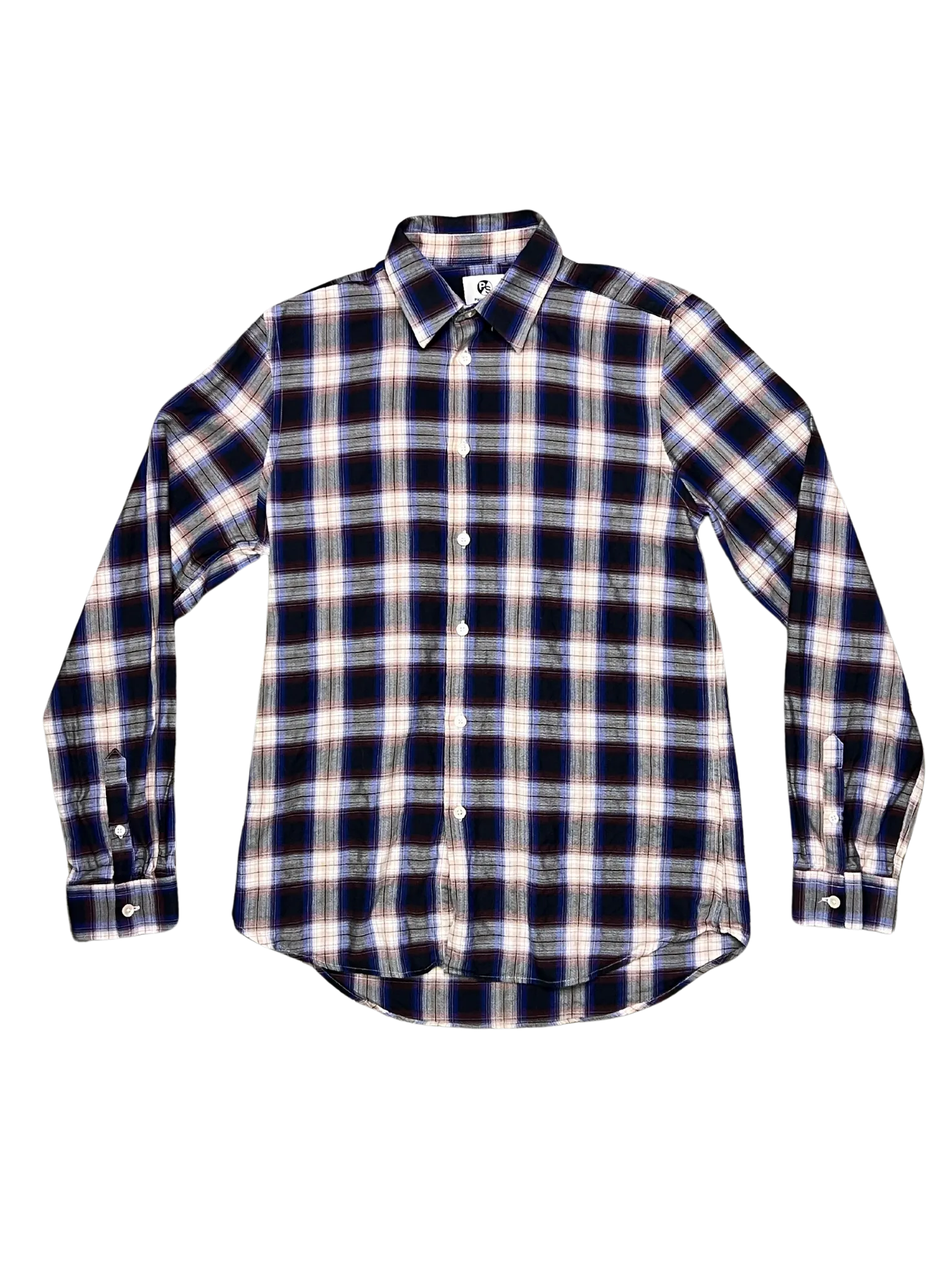 Size S - Paul Smith Blue Check Tailored Fit Shirt