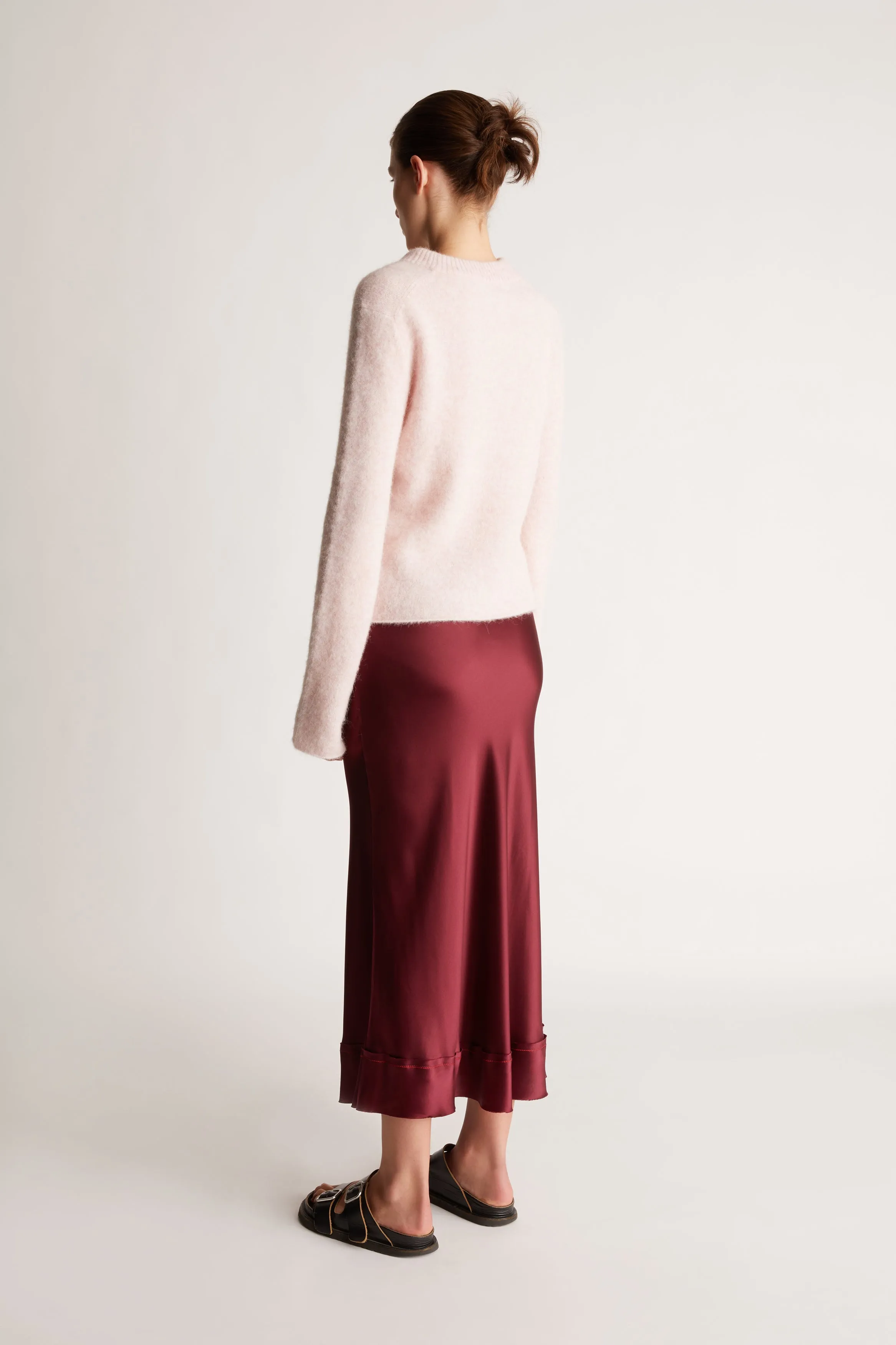 Stella Silk Satin Skirt