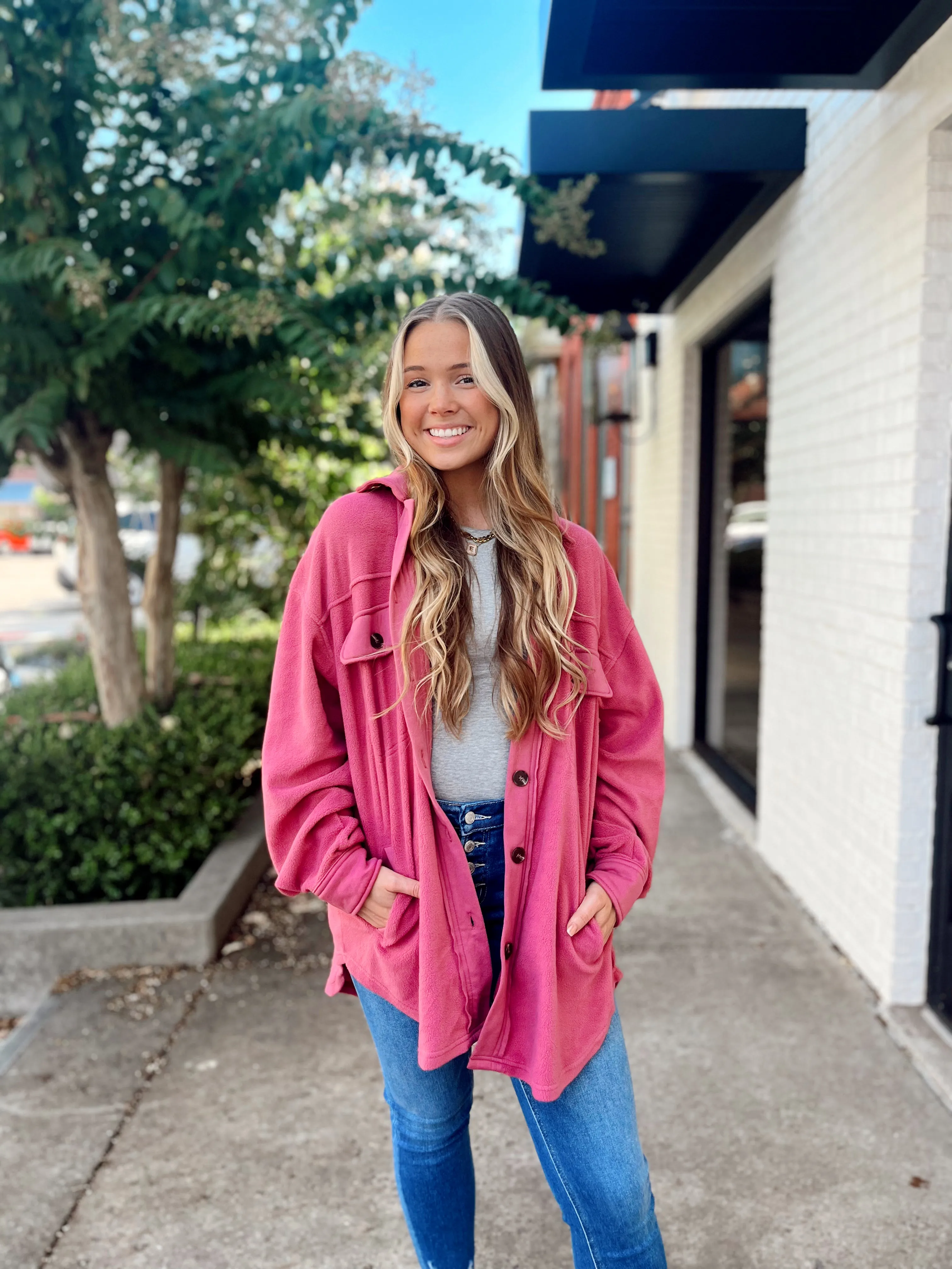 Sunset Fleece Pink Jacket