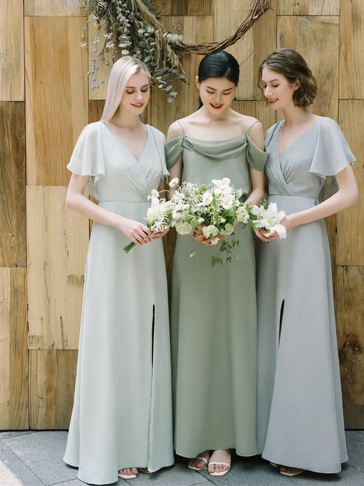 The Reana Bridesmaid Satin Series