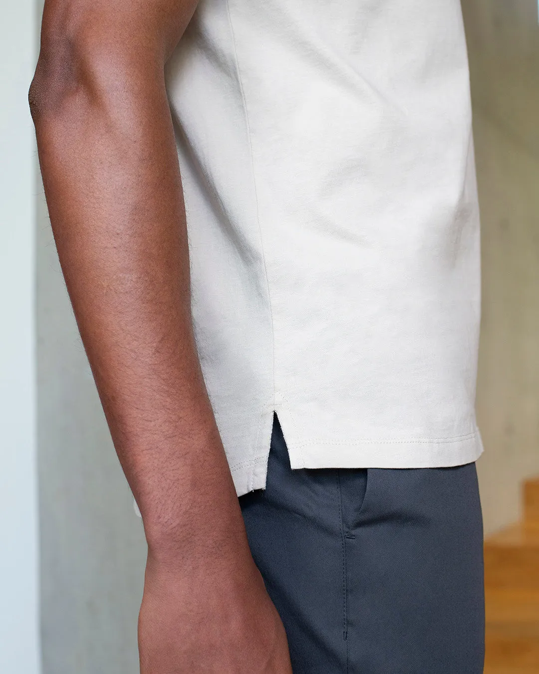 The Tailored Tee Organic || Off Beige | Organic Cotton