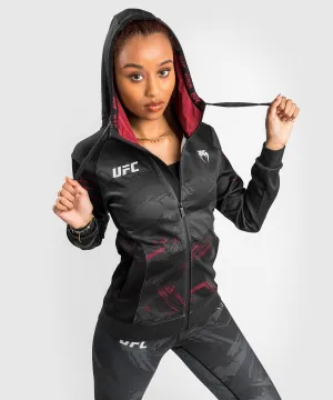 UFC Venum Authentic Fight Week 2.0 Women’s Zip Hoodie - Black/Red