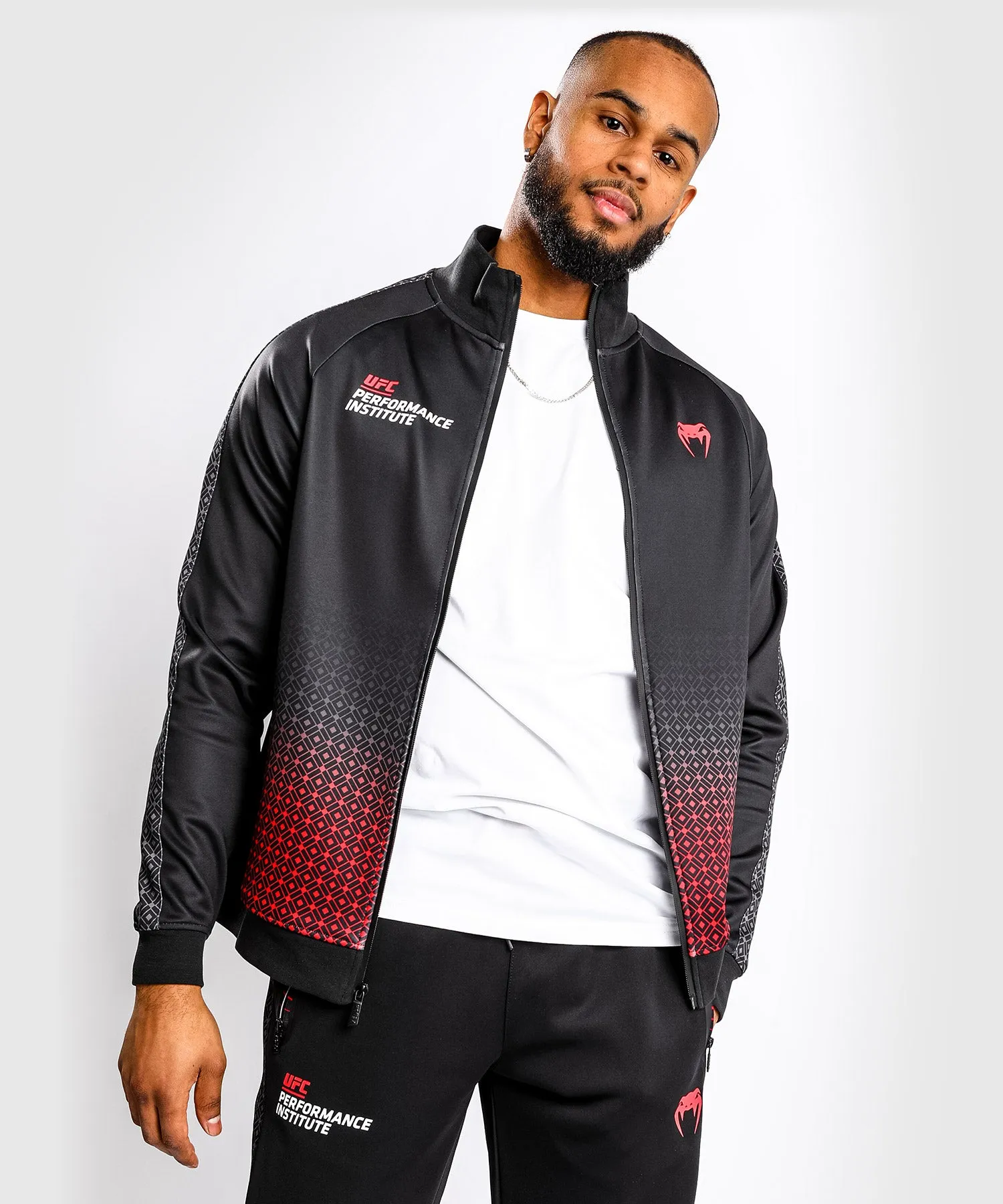 UFC Venum Performance Institute Track Jacket - Black/Red